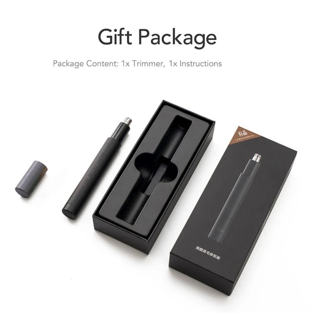 Электрический мини триммер Xiaomi Mijia для носа бровей волос мужчин съемная бритва в