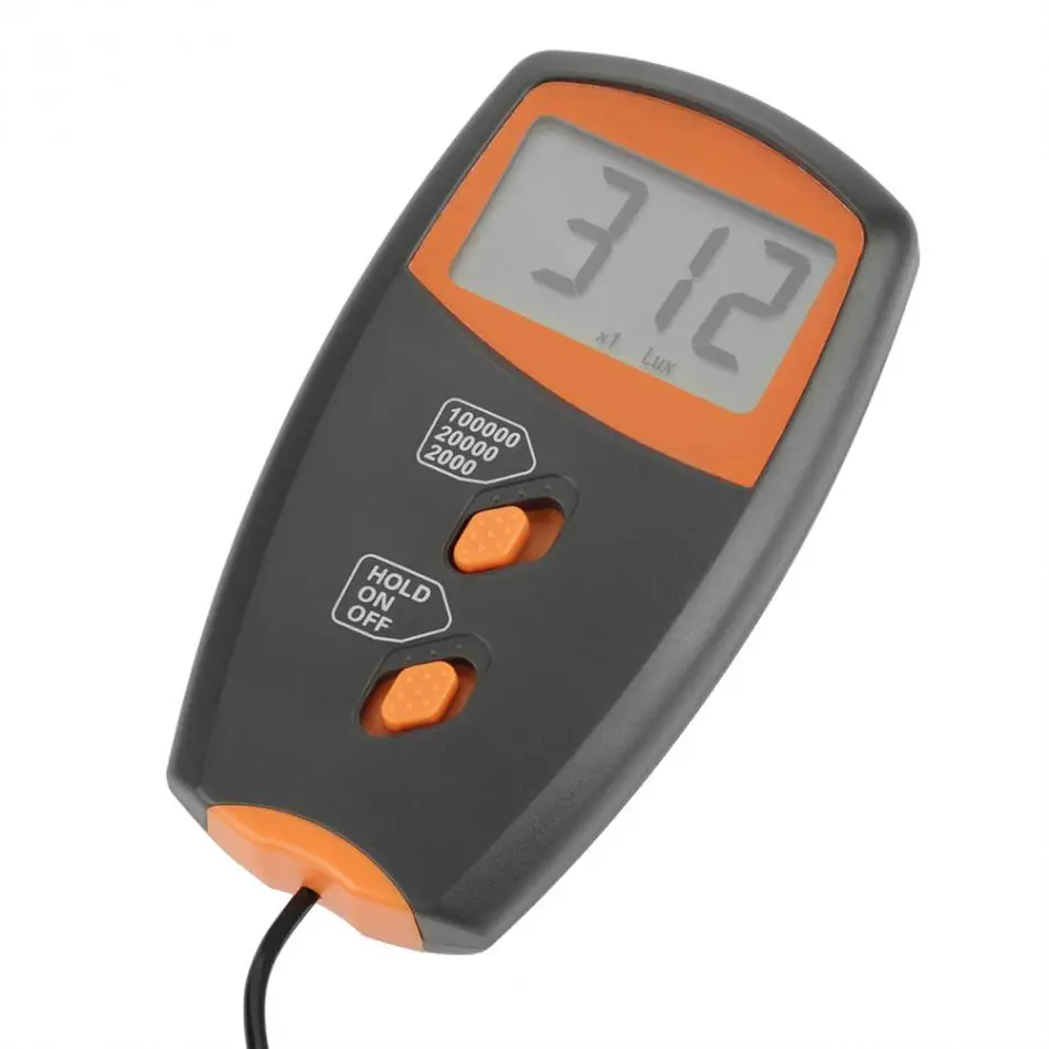 LX1010BS Цифровой Люксметр измеритель освещенности ЖК-дисплей экологический испытательный осветительный прибор измерительные инструменты