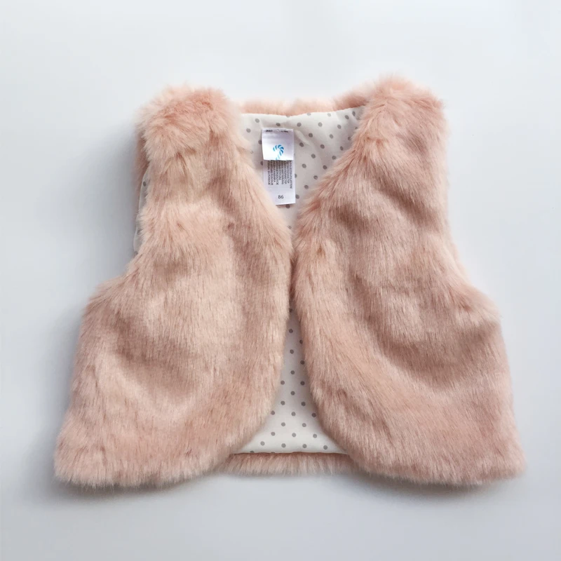 2017 Autumn Winter font b Baby b font Sleeveless Faux Fur Vest font b Baby b