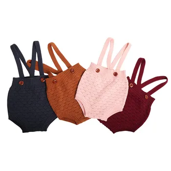 

Baby Knitted Romper Autumn Winter Girls Clothes Cotton Baby Girl Romper Fish scale knitted Newborn Clothes For Girls Jumpsuit