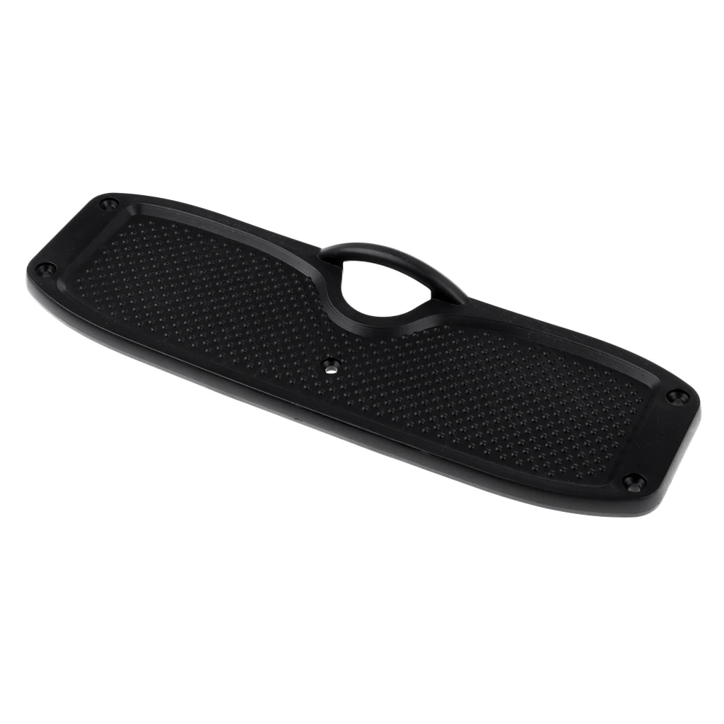 Durable Black Aluminum Transom Plate for Inflatable Boat Rubber Dingy Yacht Fishing Water Sports Sailing Accessories