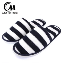 Зимние мужские повседневные кроссовки для дома; домашние тапочки; Pantufa; Мужская и Женская Полосатый тапок; мягкая плюшевая хлопковая теплая обувь; Erkek Terlik