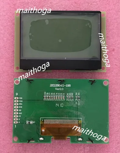 9PIN COG 12864 LCD ST7565R контроллер 3 V зеленая подсветка | Электронные компоненты и