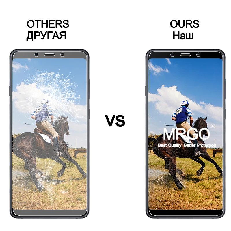 MRGO закаленное стекло для samsung Galaxy A7 A8 Plus Защитное стекло для экрана для samsung A6 A9 A7 A8 стекло