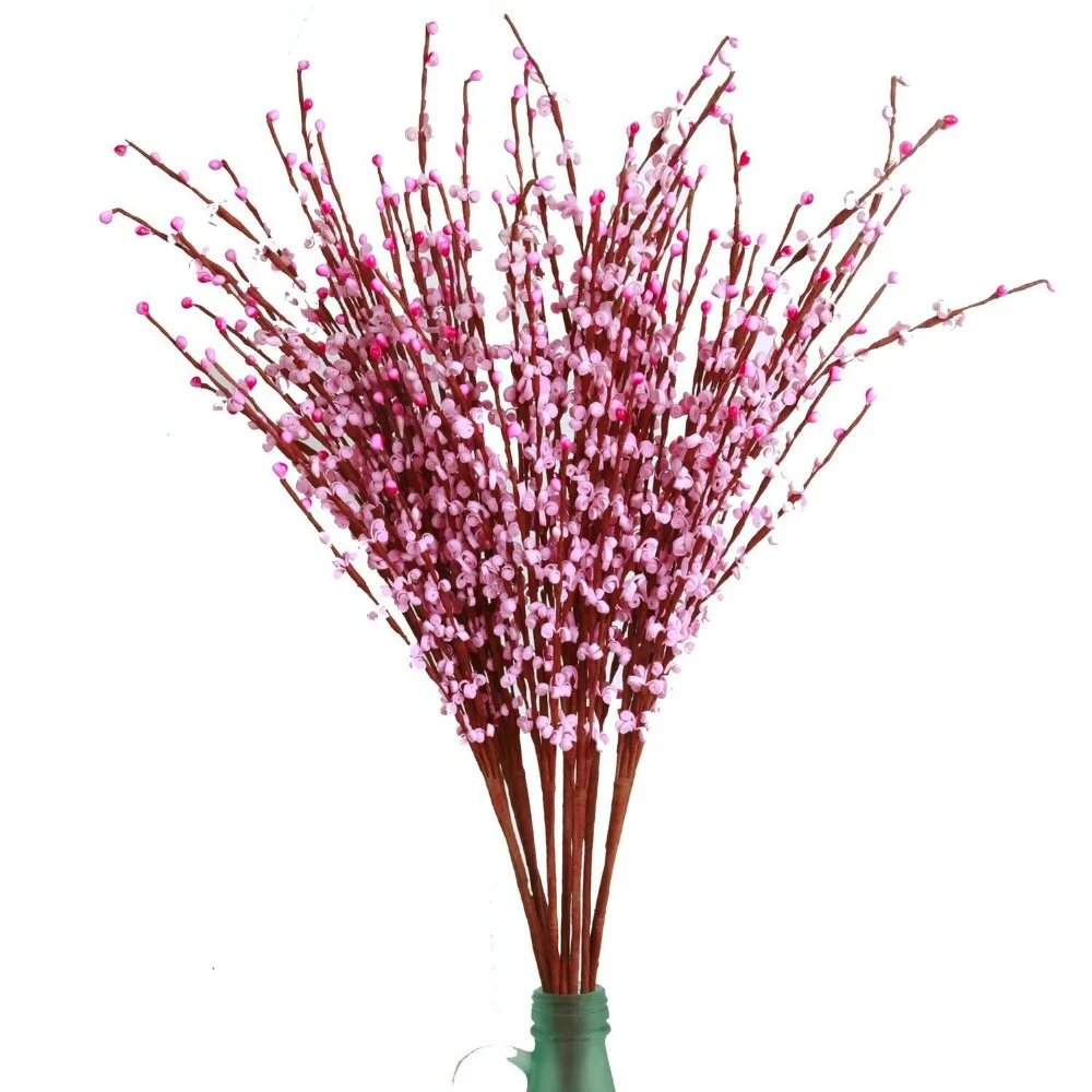 Silk Flower 10pcs 12 Branches Artificial Flower Fake Leaf Wedding Home