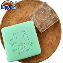 Полярный медведь ручная работа Производство Мыла Штамп Прозрачный diy натуральные органические штампы декоративное мыло штамп на заказ акриловая голова tools3Z0307XX
