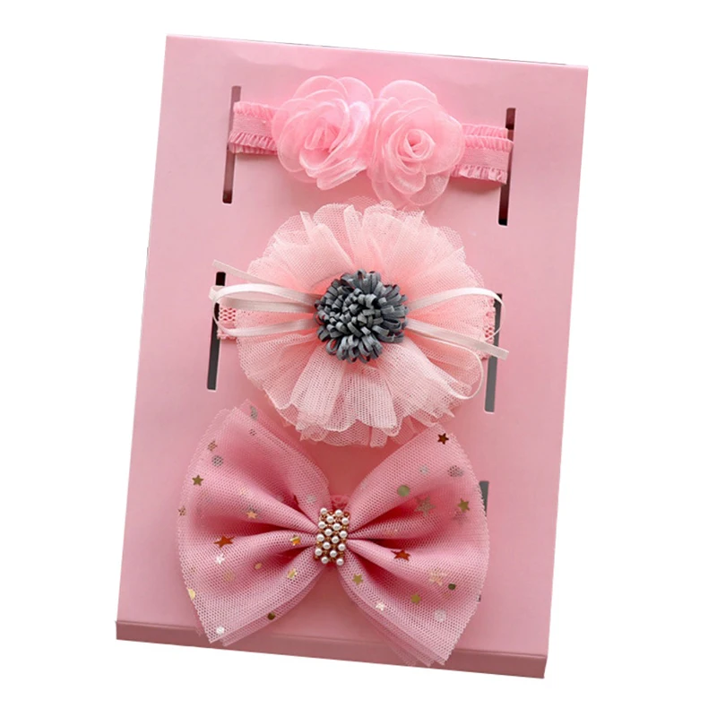 Pink Super Elastic Baby Girls Hair Band Baby Girls Hair Accessories