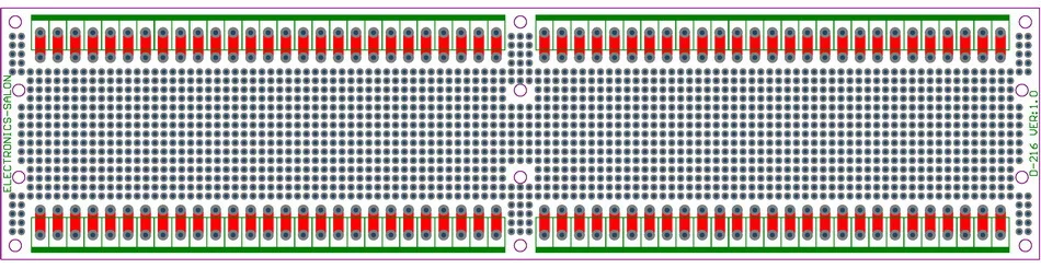 10 шт./лот) двухсторонний Прототип PCB, универсальная плата, 296x72 мм