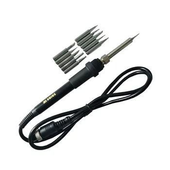 

Saike 907 Replace Electric Soldering Iron Handle + 10pcs Welding Head For Saike 852D 909D 936 937 8858 Rework Station