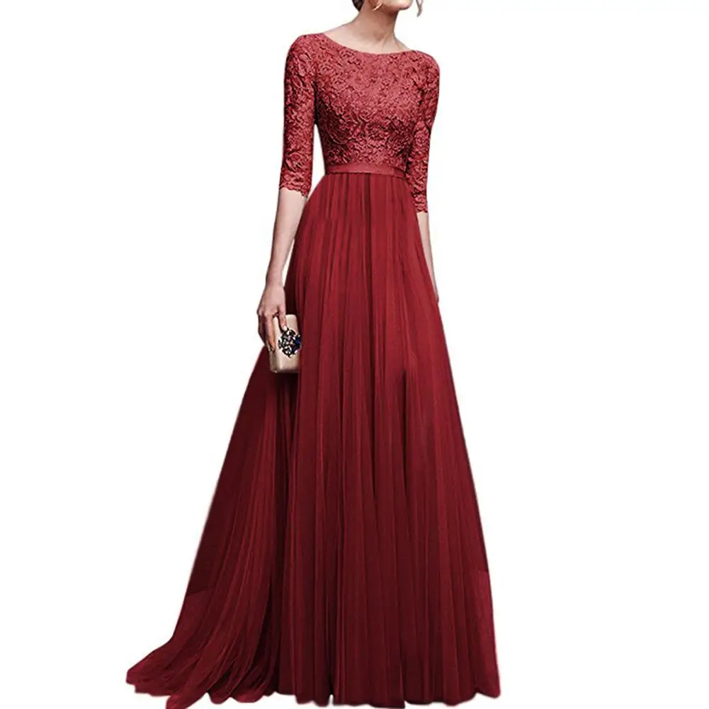 

2019 New Yfashion Summwe Women Elegant Charming Dress Party Dresses Maxi Dress Vestidos Top Quality