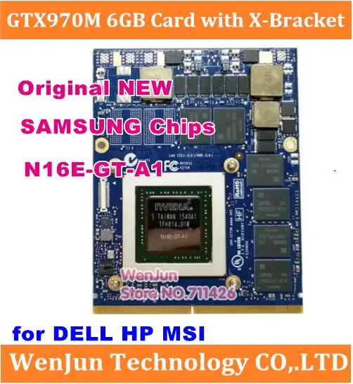 Новая Видеокарта GTX 970M GTX970M N16E GT A1 6GB для DELL HP 8770W Clevo P375SM P170EM P150EM P157SM P151SM P150SM