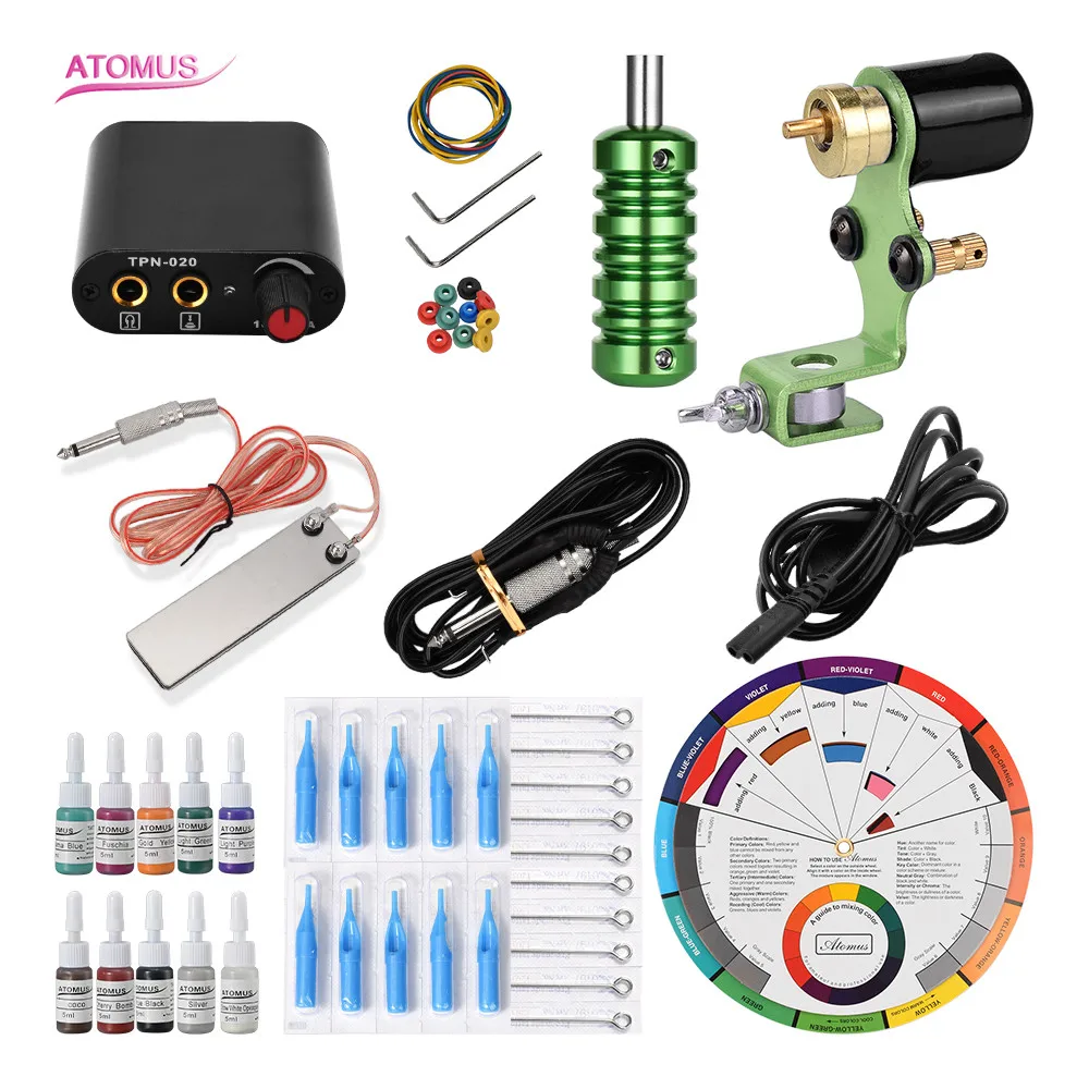 

Tattoo Machine Maquina Tatuar Rotatory Tattoo Machine Pedal Rotary Set Kits Tools Tatoo Up Tatuagem Proficional Kit Herramientas