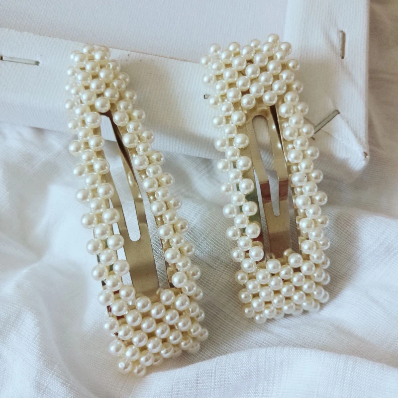 

Pearls Hair Clips for Women Fashion Sweet Imitation Korean Style Hairpins Alloy BB Hairgrip Girls Hair Accessories Drop Shipping