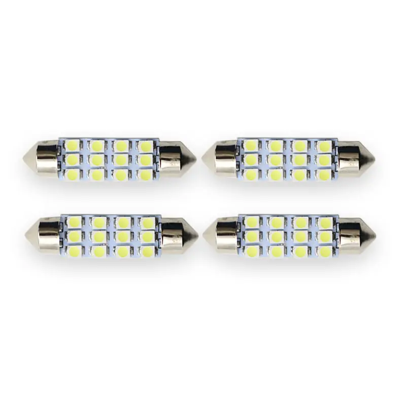2 шт. автомобильные светодиодсветодиодный лампы 12 3528 SMD 40 мм|interior accessories|car