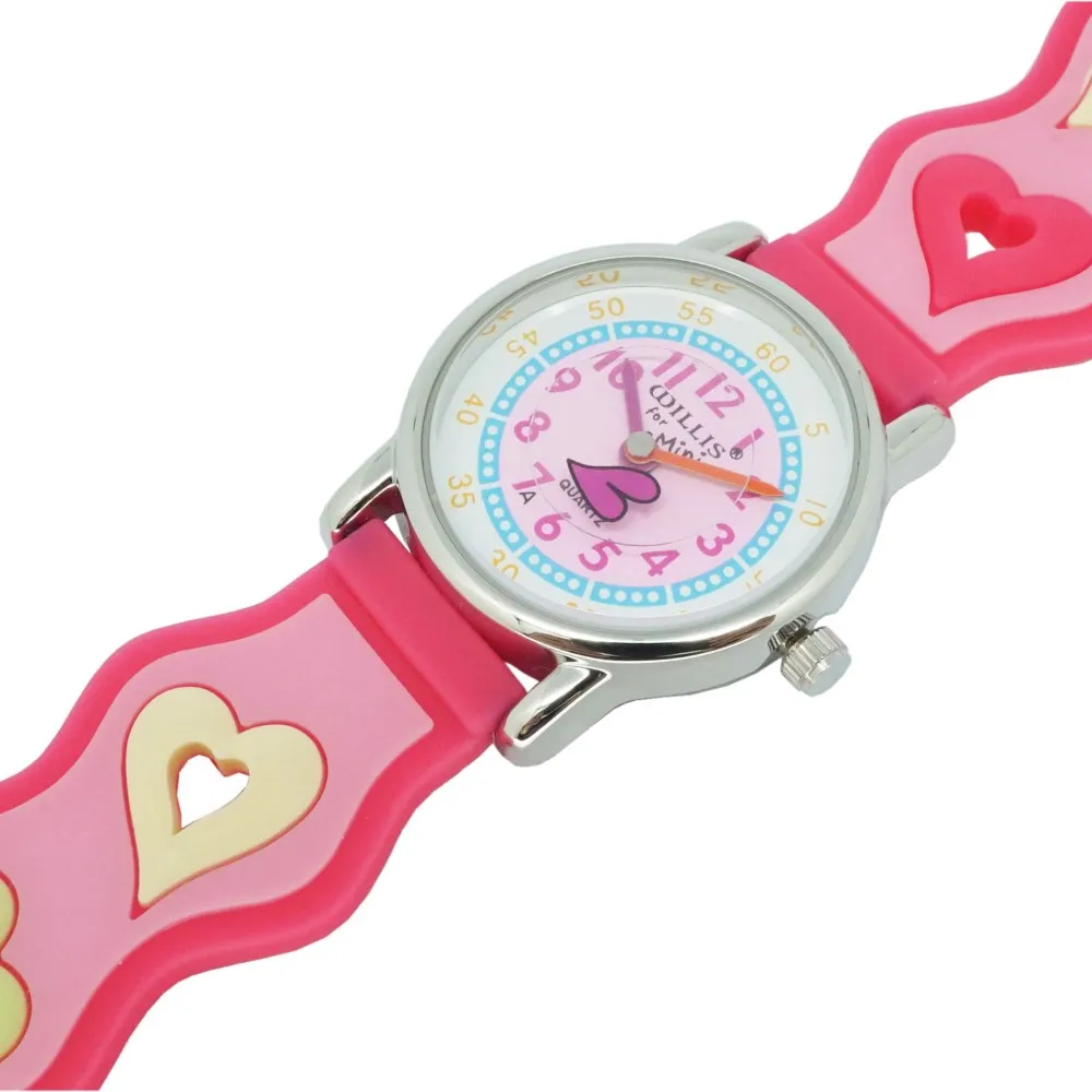 WILLIS Мода Любовь мультфильм часы Малыш обувь для девочек непромокаемые наручные часы Дети Кварцевые пластик часы милые часы Relogio Feminino