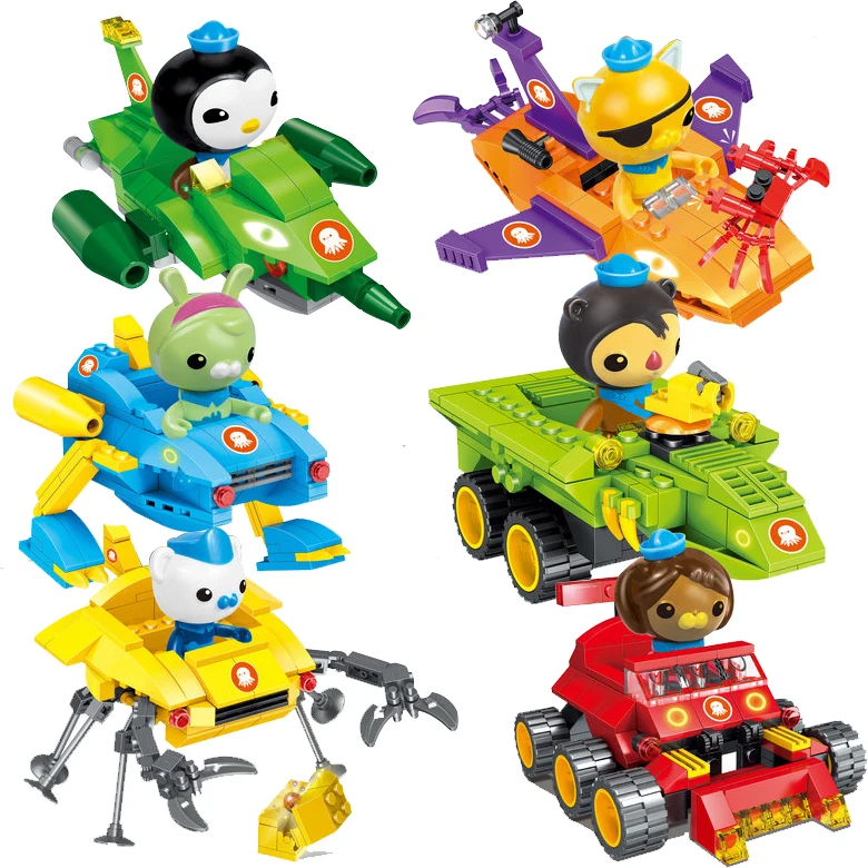 ThinkEasy Octonauts Обучающие Детские куклы игрушки брутикус фигурки блочные для детей