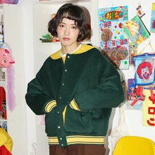 Зимние винтажные женские шерстяные короткие куртки с матросским воротником толстые теплые зимние пальто негабаритных женские весенние пиджаки пальто патч