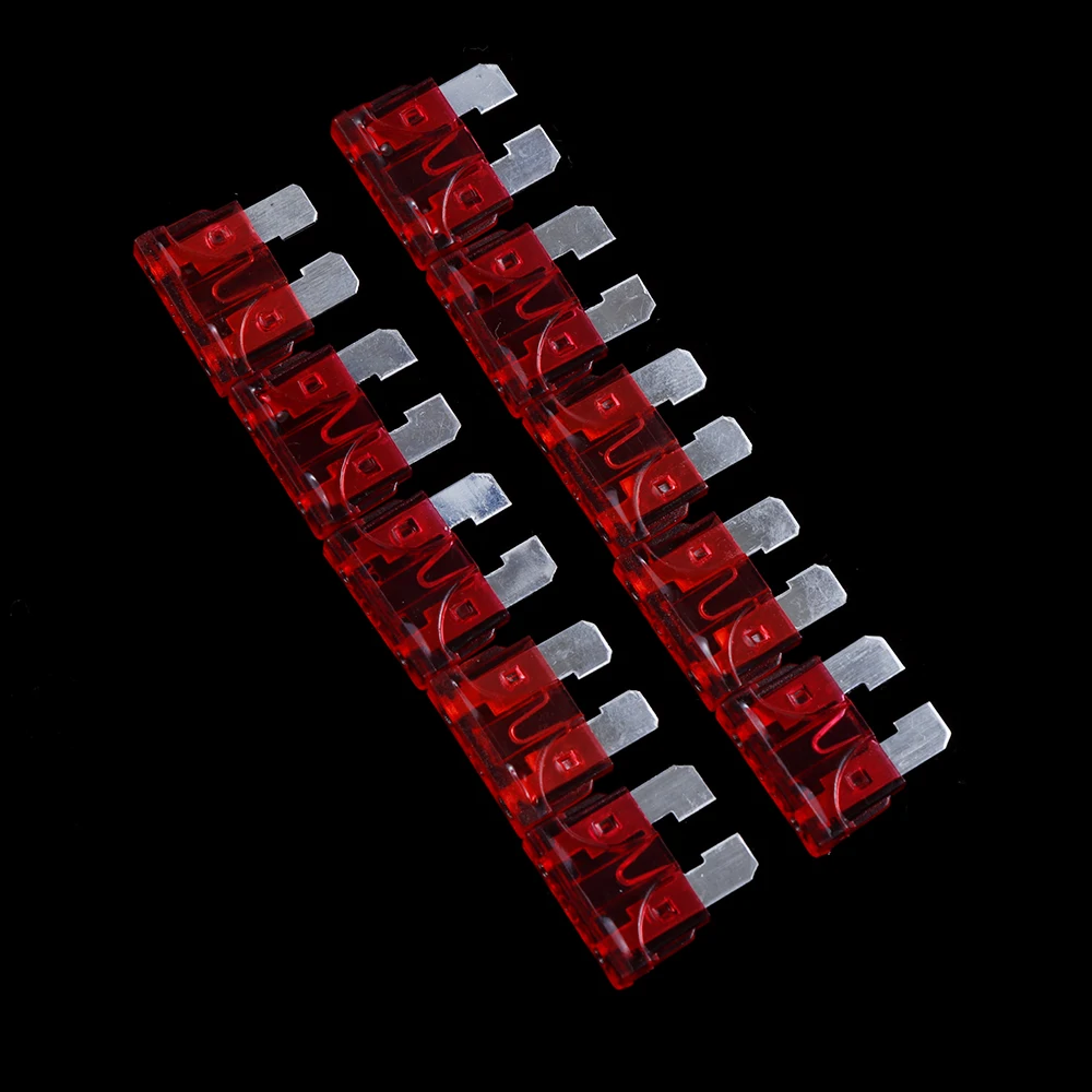 

10Pcs 1A/2A/3A/4A/5A/7.5A/10A/15A/20A/30A Medium Standard Car Auto Blade Fuses Assortment Kit Replacement Parts