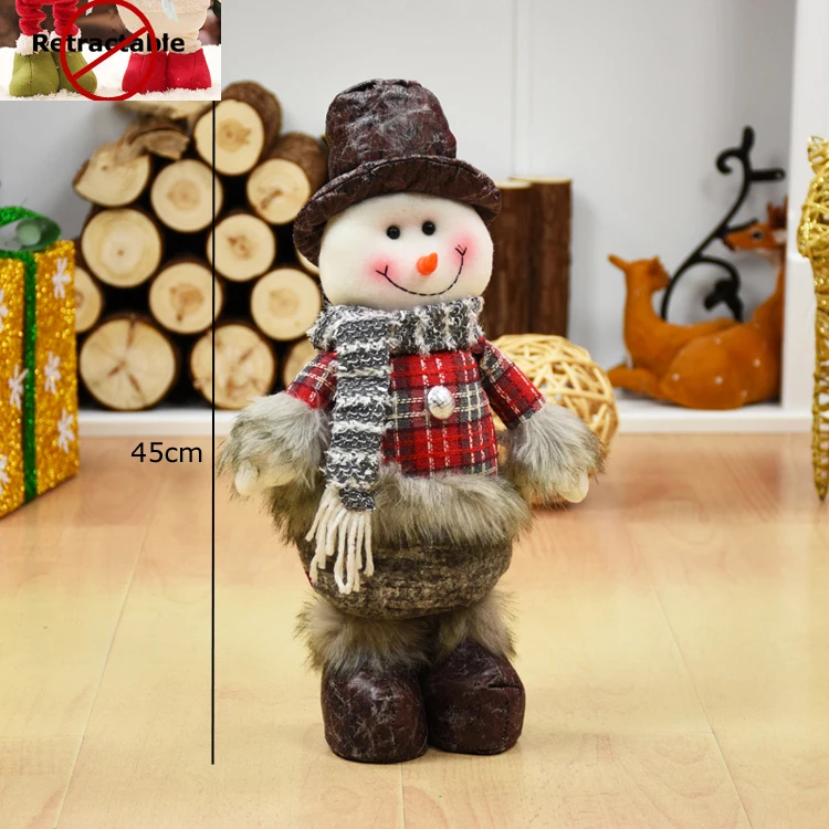 Рождественские украшения для дома Рождественские куклы Санта Клаус игрушки стоят статуэтки украшения Рождественский подарок для детей - Цвет: snowman 227