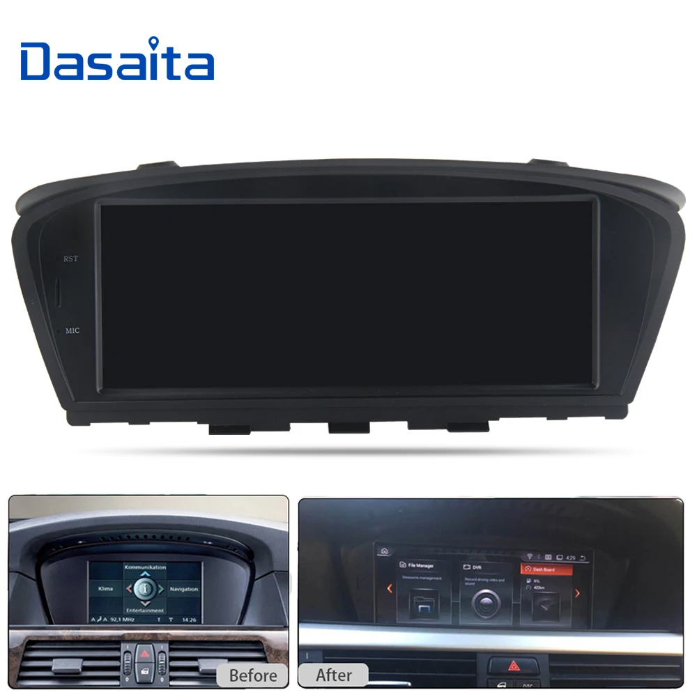 Автомобильный мультимедийный плеер Dasaita на android 8 с экраном 9 0 дюйма Wi Fi GPS bluetooth для