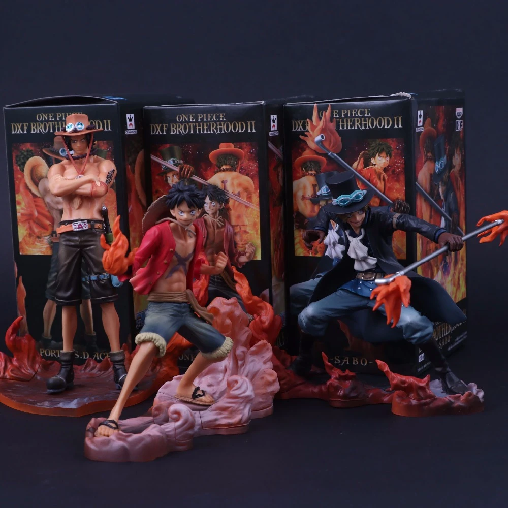バンプレストcraneking Dxfワンピースフィギュアエースルフィサボ兄弟グッズ日本アニメのアクションフィギュアpvc漫画置物 Toy Tank Figurine Footballfigurine Bear Aliexpress