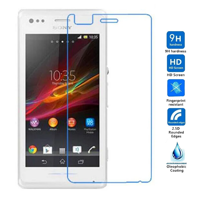 Закаленное стекло 9Н Премиум класса для Sony Xperia M C1904 C1905 Dual C2004 C2005 Защитная пленка
