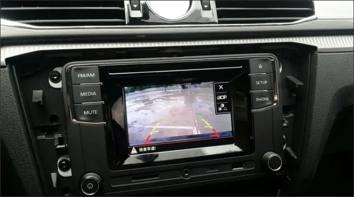 For Volkswagen VW Touran L 2015~2017 RCA & Original Screen Compatible Rear View Camera interior 4