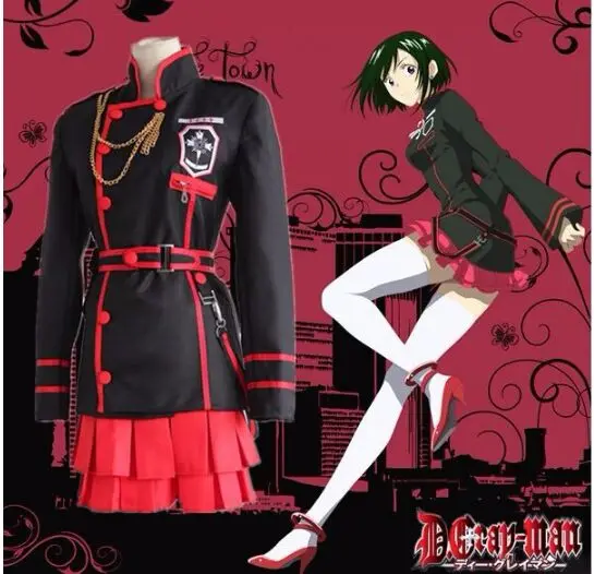 Аниме D. Gray man Lenalee Lee косплей костюм для девочек|cosplay costume|lenalee leecostume costume |