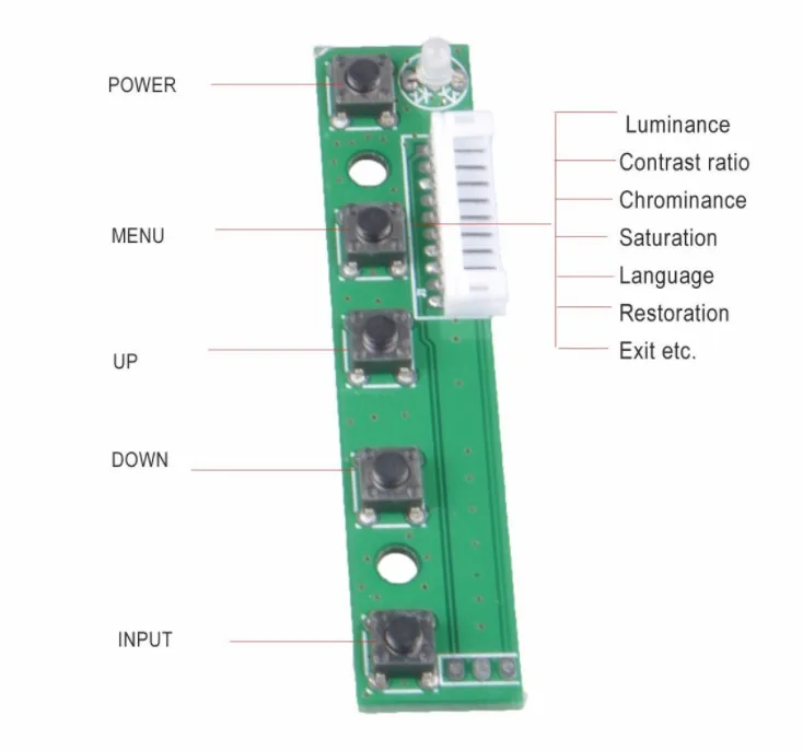 10 дюймов Raspberry Pi ЖК-дисплей 1280*800 Монитор высокого разрешения пульт дистанционного управления драйвер платы 2AV HDMI USB TYPE-C