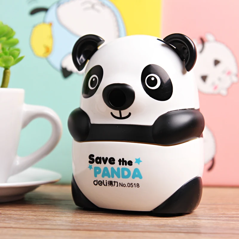 

Deli Fantastic Panda Pencil Sharpener Mechanical Multi-function Pencil Knife Labor-saving Pencil Sharpeners Student Stationery
