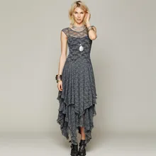 2016 Summer New Casual Fashion Elegant Loose Lace Solid Black White Women Long Beach Dress Evening Party Dress Without Lining