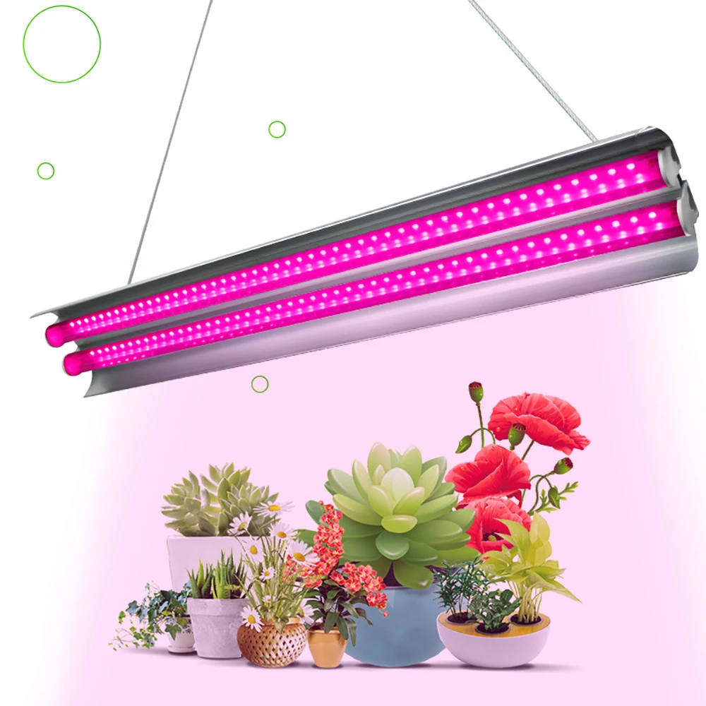 Светодиодный светильник для выращивания растений, фито-лампа 60 Вт, светильник для выращивания растений, светодиодный светильник полного спектра для цветов