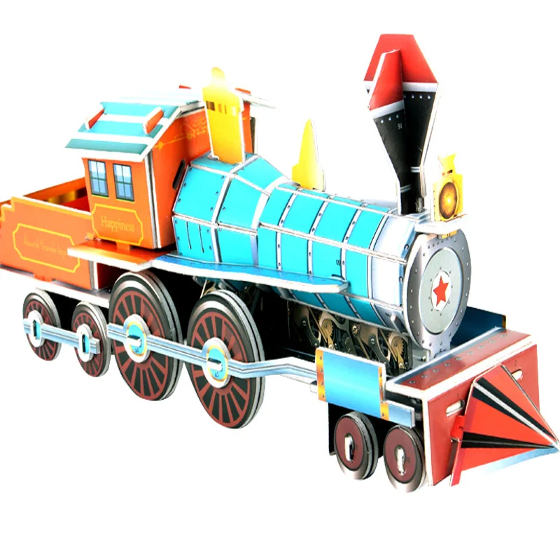 3D Construction Детский сад мультфильм садовый домик 3D головоломка Развивающий Пазл игрушки для детей Дети Ремесло Manualidades Diy детская игрушка детские игрушки добавки для слаймов творчество рукоделие детские игрушки развивающие - Цвет: 3D Construction