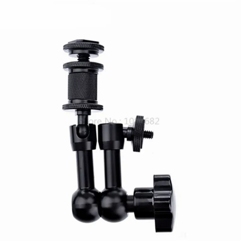 3in1 Kit Anti-Shock Microphone Suspension Shock Mount Holder Clip +Adjustable Friction Articulating Magic Arm+15mm Rod DSLR Rig (1)_