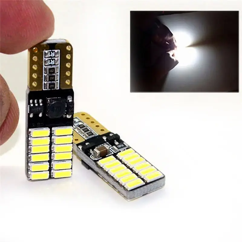 4 &quotфранцузские светильники&quot ампулы светодиодный T10 W5W 4014 SMD 24 Canbus НЕ эррор Blanc
