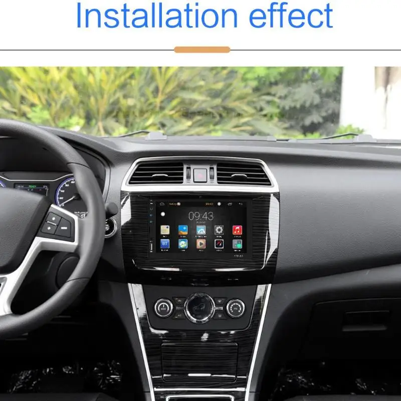 Excellent SWM 7in 2Din 1G+16G BT MP3 Player Android Car Stereo MP5 Player GPS Navi FM AM Radio Auto Audio w/ Map TF Card Slot 2 USB AUX 17