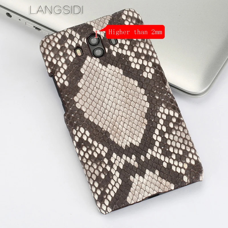 Luxury Phone Case For Huawei Mate 9 10 lite case Really Python skin cover For P8 P9 P10 20 Pro Lite P Smart Honor 7X 8 9 10 case