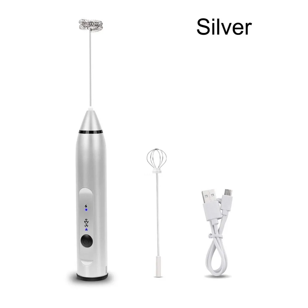 Electric Egg Beater Portable Milk Coffee Tea Stir Bar Baking Cream Frother Automatic Milk Frother Kitchen Tools Rechargeable