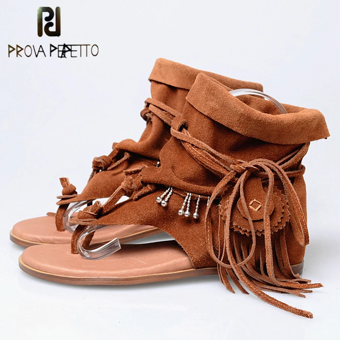 tassel gladiator sandals