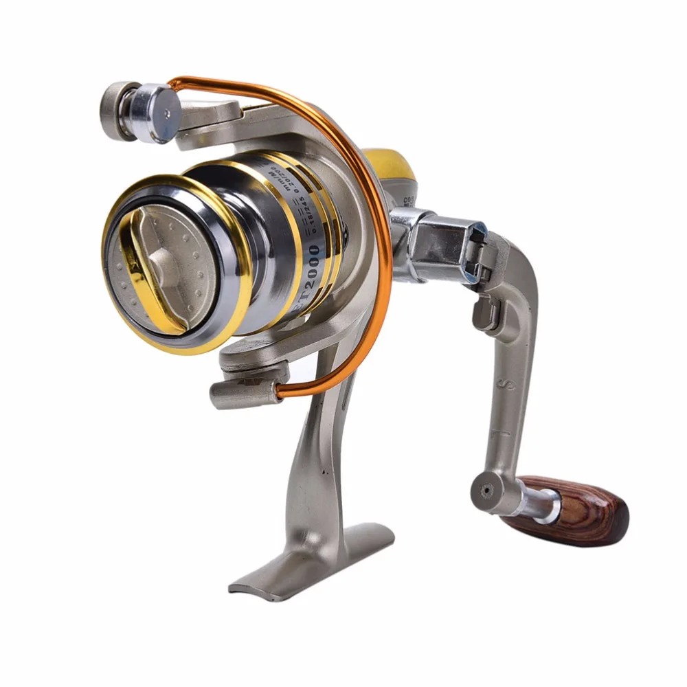 New 1PC 10 Ball Bearing Fishing Spinning Reel 5.5:1 Speed Ratio EF 2000 Series Ocean Sea Fishing Rod Reel Hand Spinning Wheel