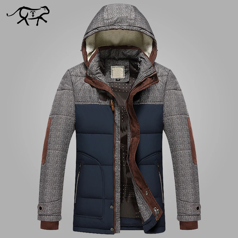 Kopen Merk Winter Jas Mannen Mode M 5XL Nieuwe Collectie Casual Slim Katoen Dikke Heren Jas Parka Met Capuchon Warme Casaco Masculino