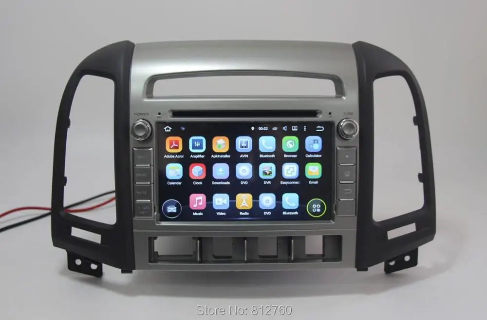 Cheap 1024*600 Octa Core Android 9.0 Fit Hyundai SANTA FE 2006 2007 2008 2009 2010 2011 2012 Car DVD Player GPS Navigation Radio 4G 10