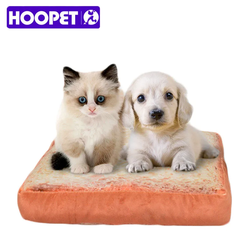 

Absorbent Warm Dog Cat Sleeping Mats Toast Simulation Cute Floor Mats Soft Plush Foam for Small Puppy Pets