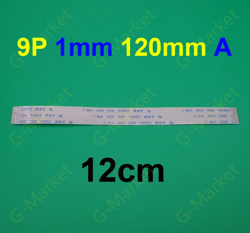 5 шт 9pin FFC FPC плоский гибкий кабель 1 0 мм шаг 9 pin длина 120 ленточный AWM 20624 80C 60V|Соединители| |