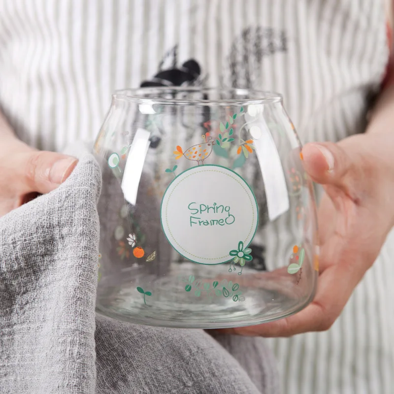 Skup Szklany pojemnik z pokrywką słoik na żywność pokrywki słoiki do przechowywania może butelka przyprawy schowek herbata kawa przechowywanie cukru pojemnik na organizer do kuchni