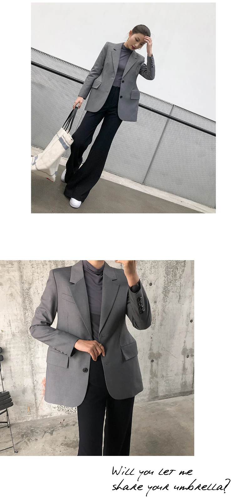 Серый Блейзер женские куртки и блейзеры зазубренный воротник длинный рукав куртка пальто женская верхняя одежда офисный костюм Блейзер Feminino