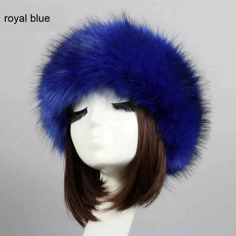 Faux Rabbit Fur Hat Furry Ear Warmers Fluffy Winter Earwarmer Earmuff LILYFUR Fur Headband for Women