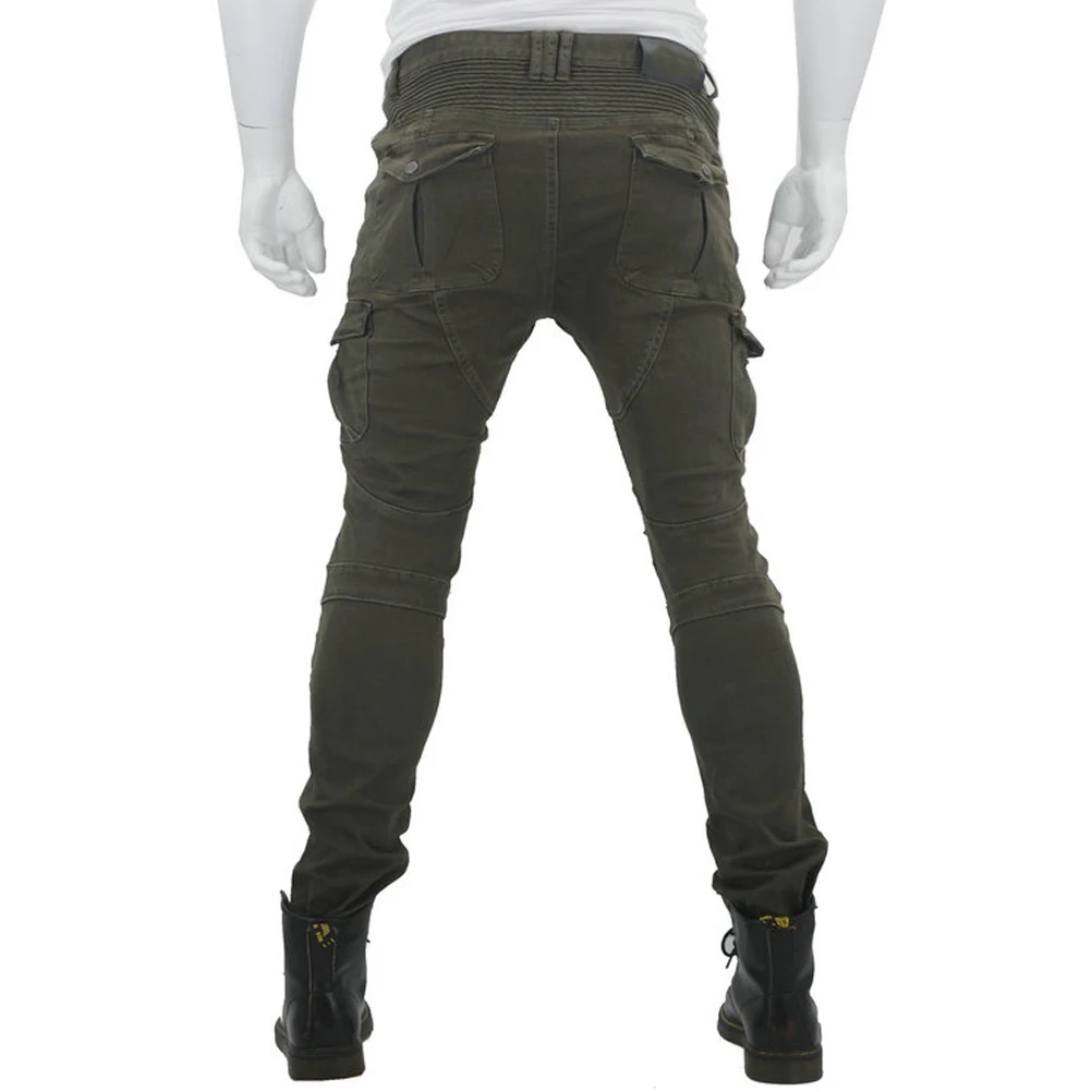 Новые мотоциклетные брюки для верховой езды мотокросса гоночные джинсы брюки мото Панталоны с 4 X CE колено набедренная защита защитные штаны