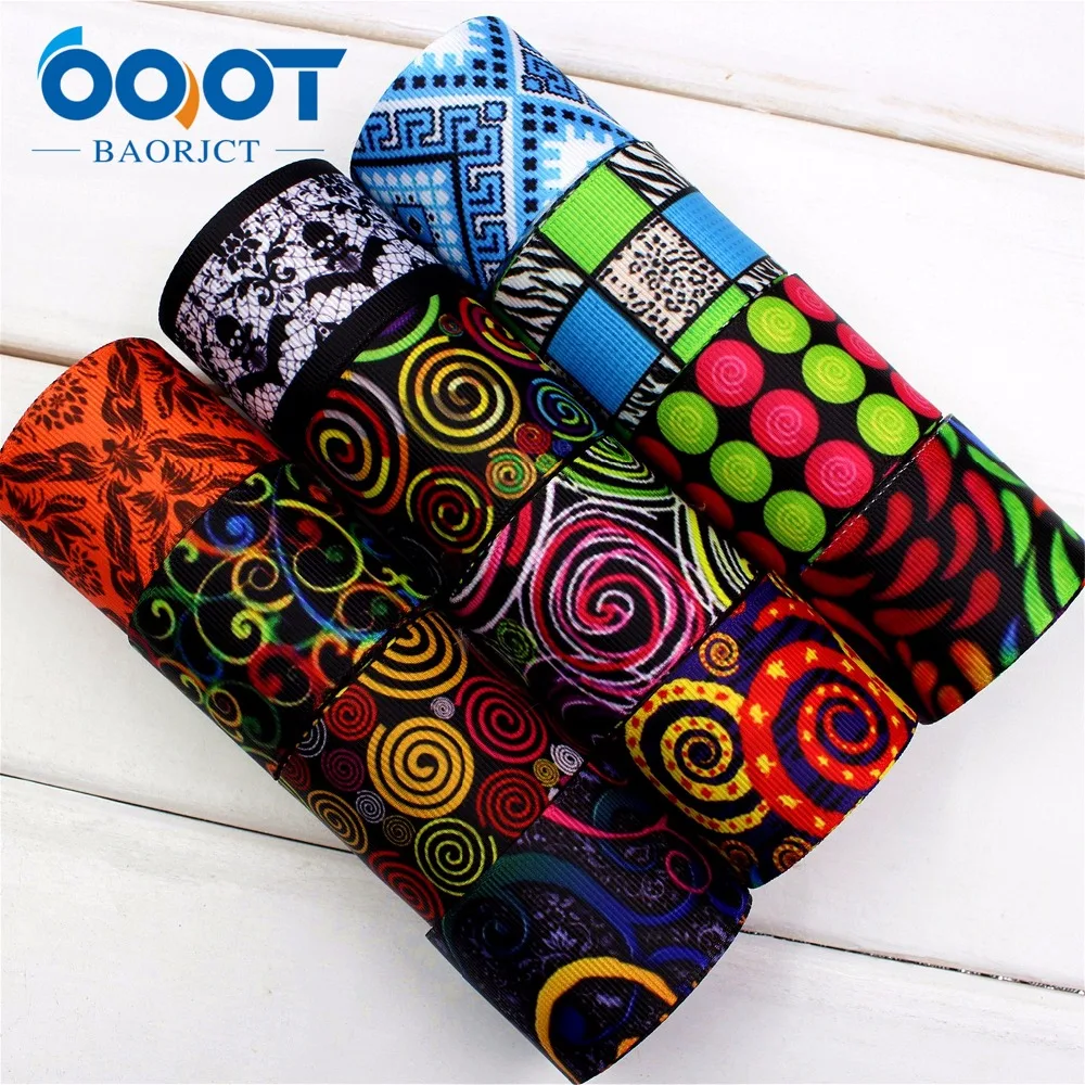 

1741444,OOT BAORJCT 38mm 10yard/lot cartoon Ribbons Thermal transfer Printed grosgrain Wedding Accessories DIY handmade material