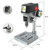 340W High Speed Mini Milling Machine Table Precision CNC Milling Machine for Metal Drill Press Bench Drill Machine Frame Tools 1